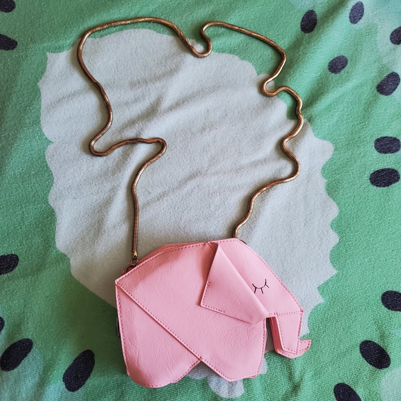 Charming Charlie Pink Elephant Crossbody Bag - Picture 1 of 10